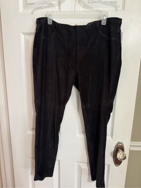 Womens Black Stretch Slim Pants, XXL faded glory